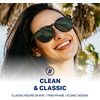 image:imageBlenders Eyewear North Park  Polarized Sunglasses  Classic Shape Mixed Metal Frame  100 UV Protection  For Men amp WomenEmerald