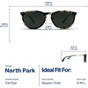image:imageBlenders Eyewear North Park  Polarized Sunglasses  Classic Shape Mixed Metal Frame  100 UV Protection  For Men amp WomenEmerald