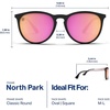 image:imageBlenders Eyewear North Park  Polarized Sunglasses  Classic Shape Mixed Metal Frame  100 UV Protection  For Men amp WomenRose Theater