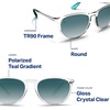 image:imageBlenders Eyewear North Park  Polarized Sunglasses  Classic Shape Mixed Metal Frame  100 UV Protection  For Men amp WomenTropical Current