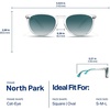 image:imageBlenders Eyewear North Park  Polarized Sunglasses  Classic Shape Mixed Metal Frame  100 UV Protection  For Men amp WomenTropical Current