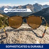 image:imageBlenders Eyewear North Park X2  Polarized Sunglasses  Classic Shape Mixed Metal Frame  100 UV ProtectionBrandy Night