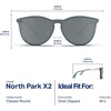 image:imageBlenders Eyewear North Park X2  Polarized Sunglasses  Classic Shape Mixed Metal Frame  100 UV ProtectionCool Edge