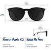 image:imageBlenders Eyewear North Park X2  Polarized Sunglasses  Classic Shape Mixed Metal Frame  100 UV ProtectionLegend Bound