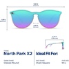 image:imageBlenders Eyewear North Park X2  Polarized Sunglasses  Classic Shape Mixed Metal Frame  100 UV ProtectionNora Rad