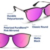 image:imageBlenders Eyewear North Park X2  Polarized Sunglasses  Classic Shape Mixed Metal Frame  100 UV ProtectionRose Theater II
