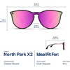 image:imageBlenders Eyewear North Park X2  Polarized Sunglasses  Classic Shape Mixed Metal Frame  100 UV ProtectionRose Theater II