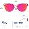 image:imageBlenders Eyewear Palmy  Polarized Sunglasses  CatEye Frames  100 UV Protection  For Women  Neon Angel