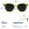 image:imageBlenders Eyewear Palmy  Polarized Sunglasses  CatEye Frames  100 UV Protection  For WomenSpark Lime