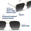 image:imageBlenders Eyewear Phoenix Polarized Navigator Sunglasses for Men amp Women  UV Protection Trendy Shades for Outdoors amp BeachGolden