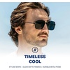 image:imageBlenders Eyewear Phoenix Polarized Navigator Sunglasses for Men amp Women  UV Protection Trendy Shades for Outdoors amp BeachMatte Black