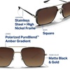 image:imageBlenders Eyewear Phoenix Polarized Navigator Sunglasses for Men amp Women  UV Protection Trendy Shades for Outdoors amp BeachMatte Espresso