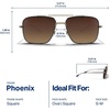 image:imageBlenders Eyewear Phoenix Polarized Navigator Sunglasses for Men amp Women  UV Protection Trendy Shades for Outdoors amp BeachMatte Espresso