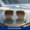 image:imageBlenders Eyewear Phoenix Polarized Navigator Sunglasses for Men amp Women  UV Protection Trendy Shades for Outdoors amp BeachMatte Espresso