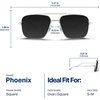 image:imageBlenders Eyewear Phoenix Polarized Navigator Sunglasses for Men amp Women  UV Protection Trendy Shades for Outdoors amp BeachSilver