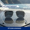 image:imageBlenders Eyewear Phoenix Polarized Navigator Sunglasses for Men amp Women  UV Protection Trendy Shades for Outdoors amp BeachSilver