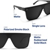 image:imageBlenders Eyewear SciFi  Polarized Sunglasses  SingleLens with a FlatTop Design  100 UV Protection  For Men amp WomenDark Flatter