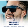 image:imageBlenders Eyewear SciFi  Polarized Sunglasses  SingleLens with a FlatTop Design  100 UV Protection  For Men amp WomenDark Flatter