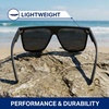 image:imageBlenders Eyewear SciFi  Polarized Sunglasses  SingleLens with a FlatTop Design  100 UV Protection  For Men amp WomenDark Flatter