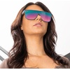 image:imageBlenders Eyewear SciFi  Polarized Sunglasses  SingleLens with a FlatTop Design  100 UV Protection  For Men amp WomenDiscomania