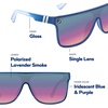 image:imageBlenders Eyewear SciFi  Polarized Sunglasses  SingleLens with a FlatTop Design  100 UV Protection  For Men amp WomenDiscomania
