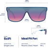 image:imageBlenders Eyewear SciFi  Polarized Sunglasses  SingleLens with a FlatTop Design  100 UV Protection  For Men amp WomenDiscomania