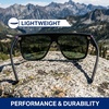 image:imageBlenders Eyewear SciFi  Polarized Sunglasses  SingleLens with a FlatTop Design  100 UV Protection  For Men amp WomenMidnight Emma