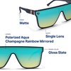 image:imageBlenders Eyewear SciFi  Polarized Sunglasses  SingleLens with a FlatTop Design  100 UV Protection  For Men amp WomenNight City