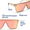 image:imageBlenders Eyewear SciFi  Polarized Sunglasses  SingleLens with a FlatTop Design  100 UV Protection  For Men amp WomenScifi
