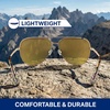 image:imageBlenders Eyewear Shadow  Polarized Sunglasses  Modern AviatorStyle Metal Frames  100 UV Protection  For Men amp WomenFlirt Wagon