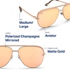 image:imageBlenders Eyewear Shadow  Polarized Sunglasses  Modern AviatorStyle Metal Frames  100 UV Protection  For Men amp WomenFlirt Wagon