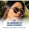 image:imageBlenders Eyewear Shadow  Polarized Sunglasses  Modern AviatorStyle Metal Frames  100 UV Protection  For Men amp WomenFlirt Wagon