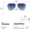 image:imageBlenders Eyewear Shadow  Polarized Sunglasses  Modern AviatorStyle Metal Frames  100 UV Protection  For Men amp WomenMatte Gold