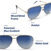 image:imageBlenders Eyewear Shadow  Polarized Sunglasses  Modern AviatorStyle Metal Frames  100 UV Protection  For Men amp WomenMatte Gold