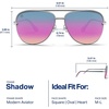 image:imageBlenders Eyewear Shadow  Polarized Sunglasses  Modern AviatorStyle Metal Frames  100 UV Protection  For Men amp WomenZero Gravity