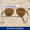 image:imageBlenders Eyewear Skyway  Polarized Sunglasses with Aviator Frames WrapAround Silhouette  100 UV Protection  For WomenCandy Cove