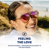image:imageBlenders Eyewear Skyway  Polarized Sunglasses with Aviator Frames WrapAround Silhouette  100 UV Protection  For WomenCandy Cove