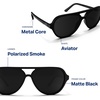 image:imageBlenders Eyewear Skyway  Polarized Sunglasses with Aviator Frames WrapAround Silhouette  100 UV Protection  For WomenMagic Roy