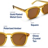 image:imageBlenders Eyewear Sydney  Polarized Sunglasses with GoldPlated Metal Core  100 UV Protection  For Men amp WomenAmber Coast