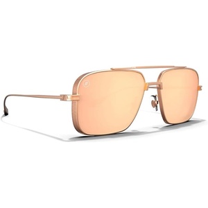 image:imageBlenders Eyewear Phoenix Polarized Navigator Sunglasses for Men amp Women  UV Protection Trendy Shades for Outdoors amp BeachMatte Champagne